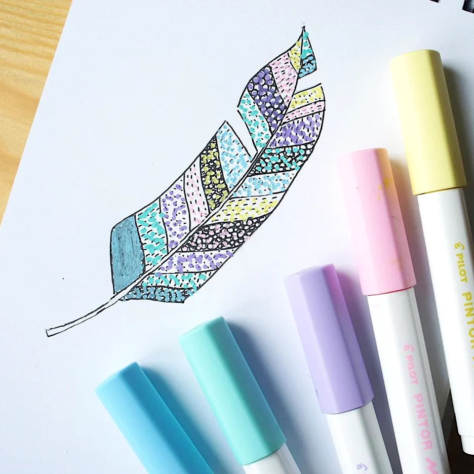 Pilot Juice Paint Marker Set 6 Culori Varf Extra Fine Culori Pastel SJP-120EF-6CP