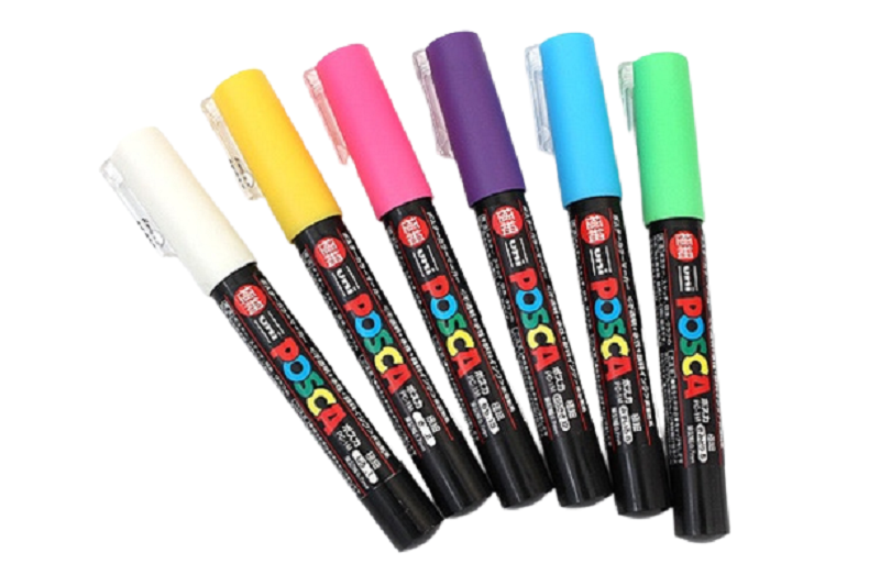 Posca Paint Marker 6 Culori PC-1M Fine Basic Set