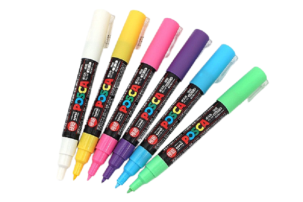 Posca Paint Marker 6 Culori PC-1M Fine Basic Set