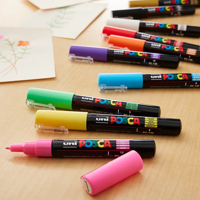 Posca Paint Marker 16 Culori PC-3M Extra Fine Basic Set