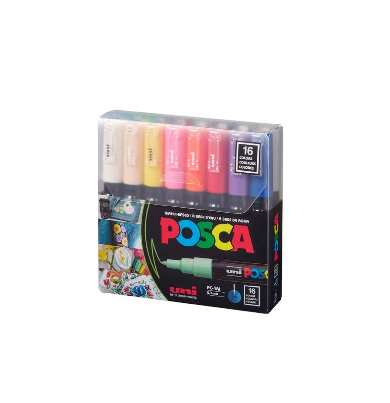Posca Paint Marker 16 Culori PC-1M Extra Fine Basic Set