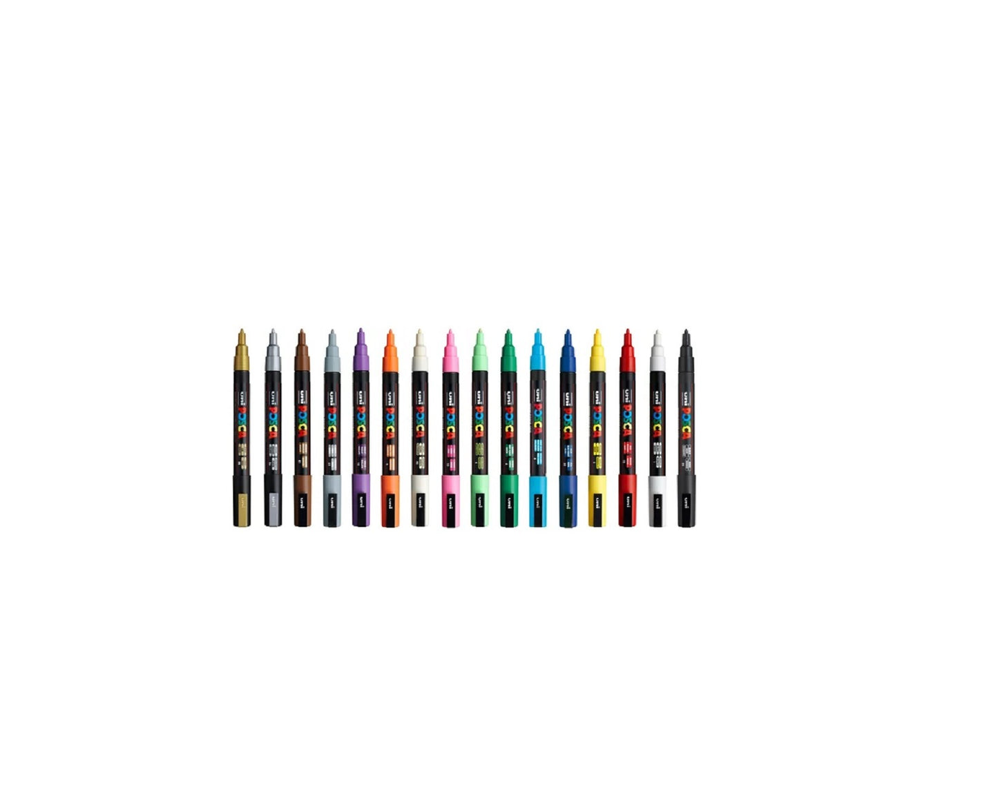 Posca Paint Marker 16 Culori PC-3M Extra Fine Basic Set