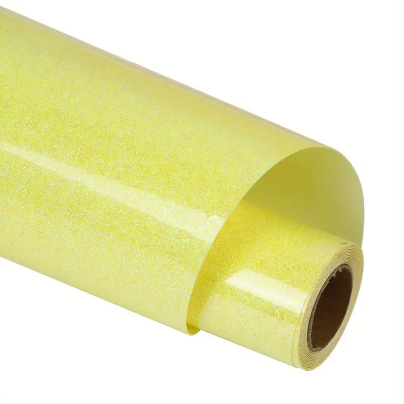 Rola Vinyl HTV, 30.48 cm x 0.91 m, Vinyl Transfer Termic, Glow Glitter