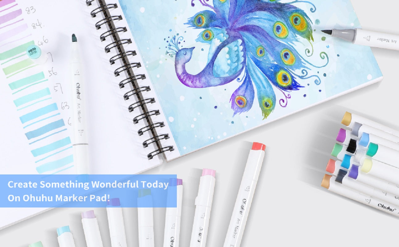 Ohuhu Marker Pads, Sketchbooks Pentru Markere Y44-83000-23