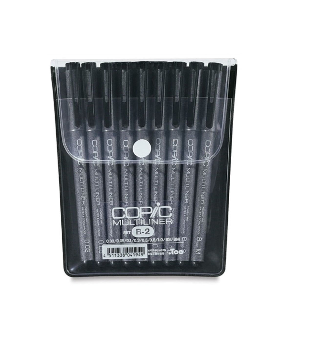 Set 9 Multiliner Copic, B-2, Negru