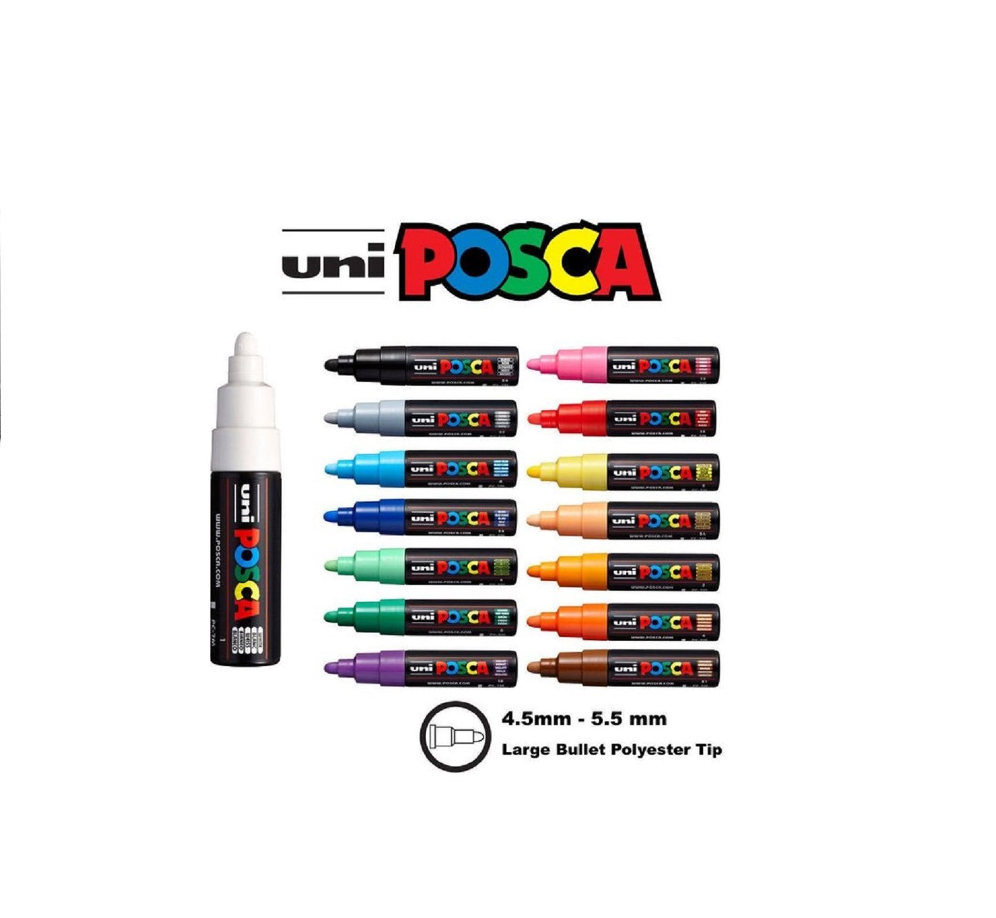 Posca Paint Marker 15 Culori PC-7M Multicolor Set