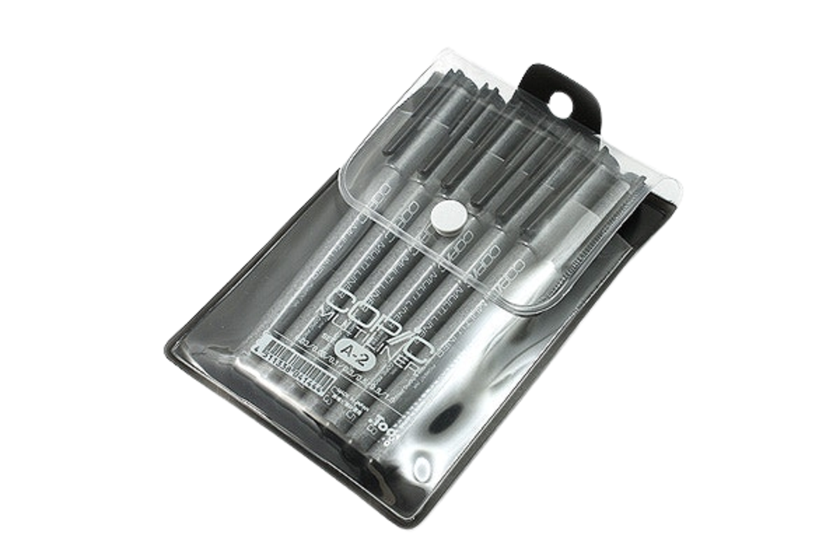 Set 7 Multiliner Copic, A-2, Negru