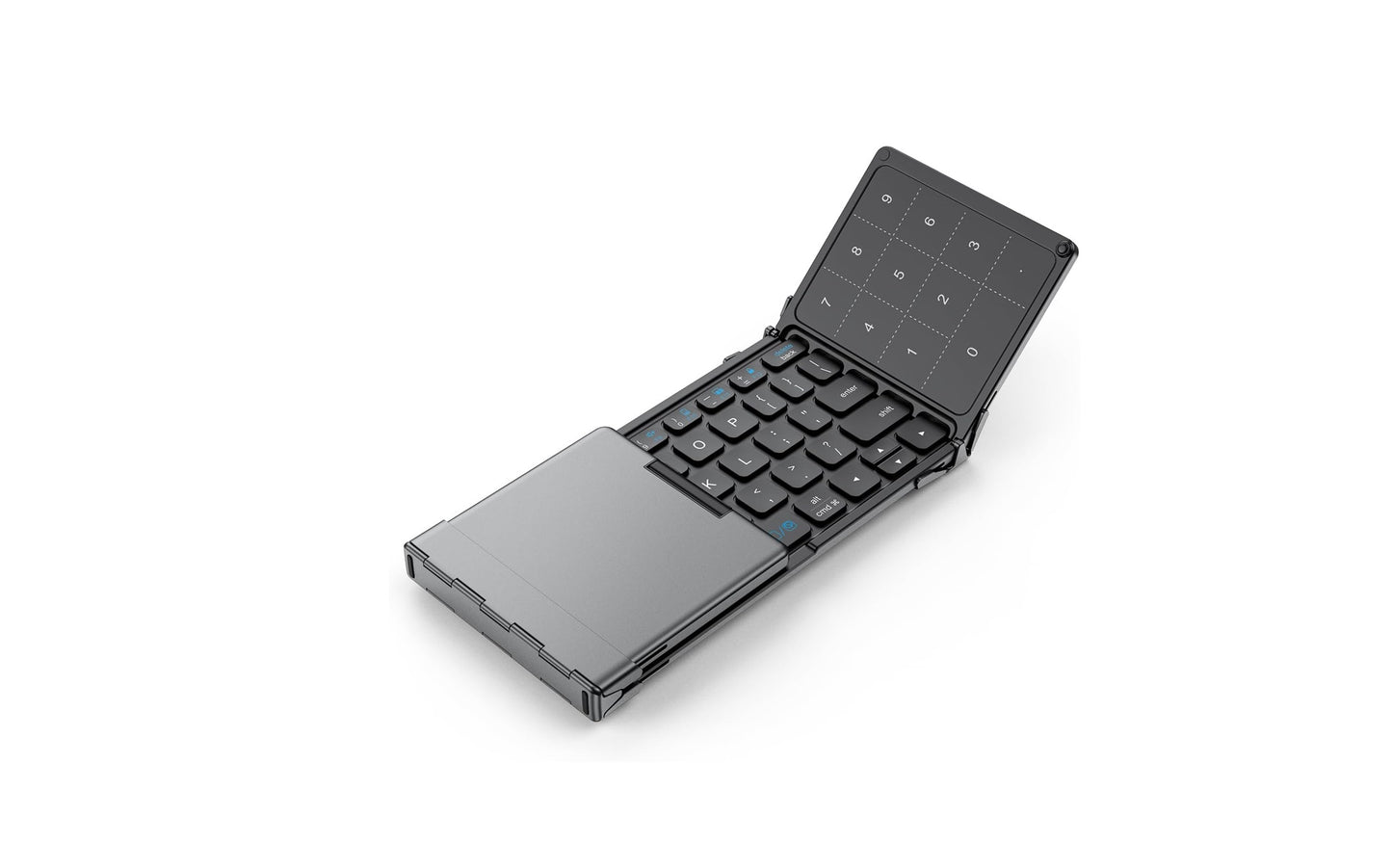 Tastatură Pliabilă iClever BK18, Bluetooth, Touchpad Si Numerică, Portabilă, Reîncărcabilă, USB-C, Compatibilă Cu iPad, iPhone, Laptop, Smartphone