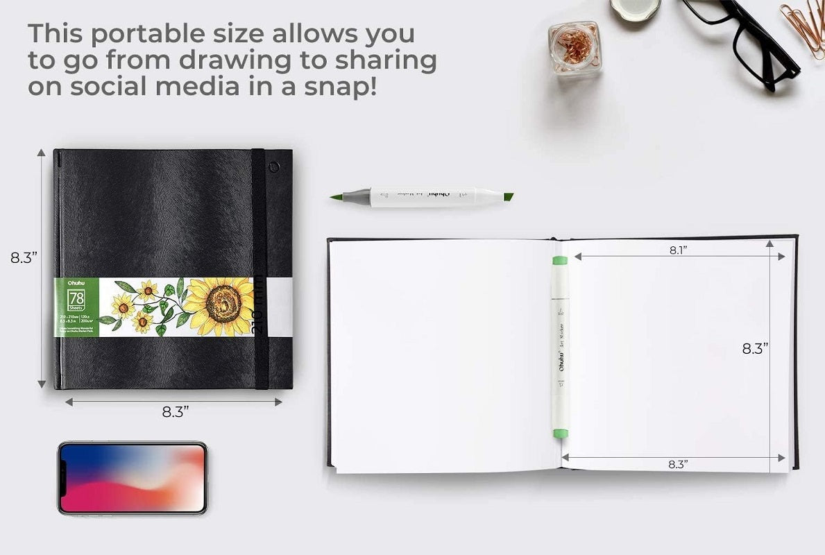 Ohuhu Marker Pads, Sketchbooks Pentru Markere Y44-83000-05
