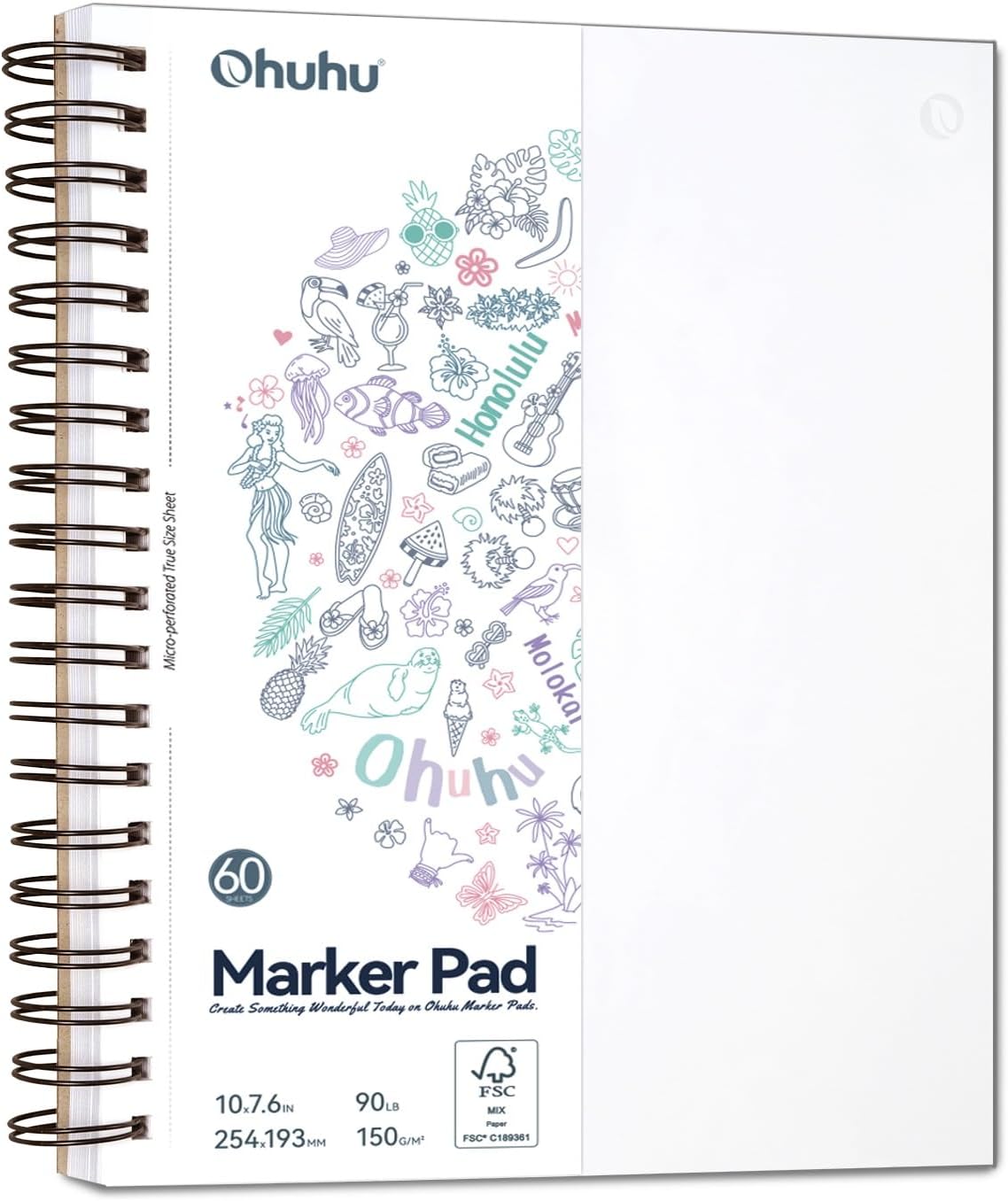 Ohuhu Marker Pads, Sketchbooks Pentru Markere Cu Alcool Si Apa Y44-83000-43