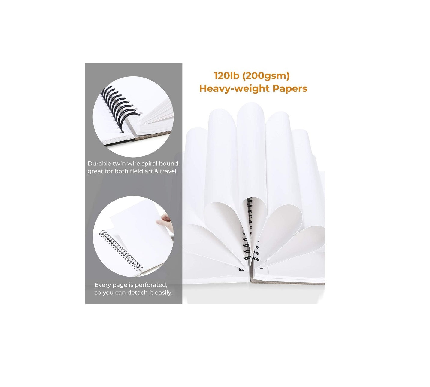 Ohuhu Marker Pads, Mix Media Pad Pentru Tehnici Multiple Y44-83000-20