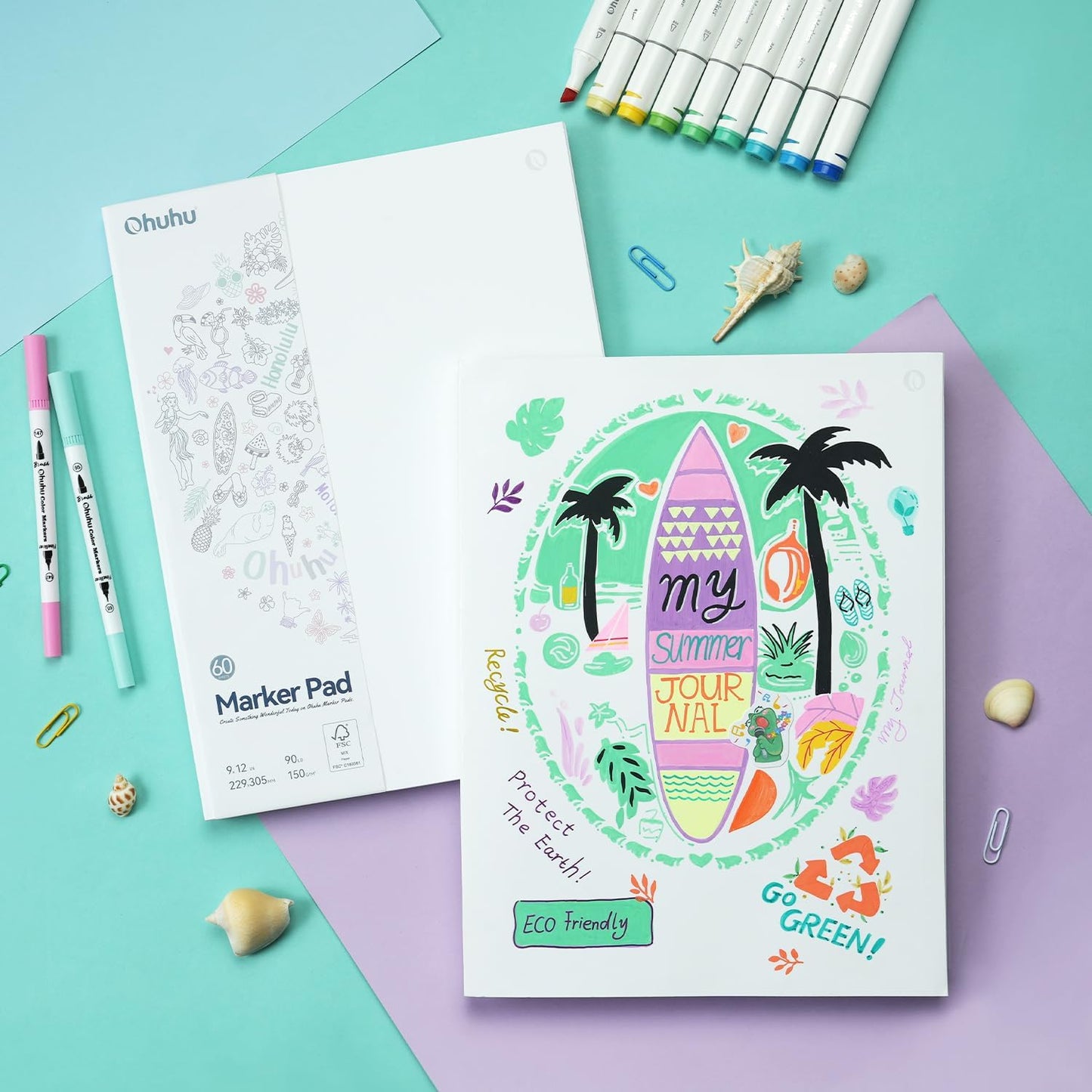 Ohuhu Marker Pads, Sketchbooks Pentru Markere Cu Alcool Si Apa Y44-83000-44