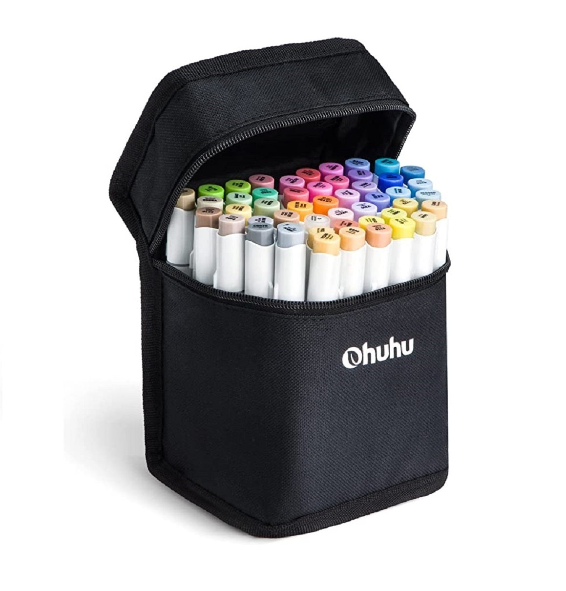 Ohuhu Honolulu B, Set 48 Markere, Baza Alcool, Dual Tips Brush&Fine, Mid-Tone Y30-80404-67