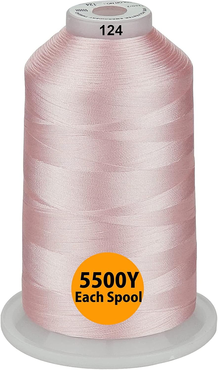 Set Ață De Brodat 4 Bobine - 5000 m, Culori Pastel