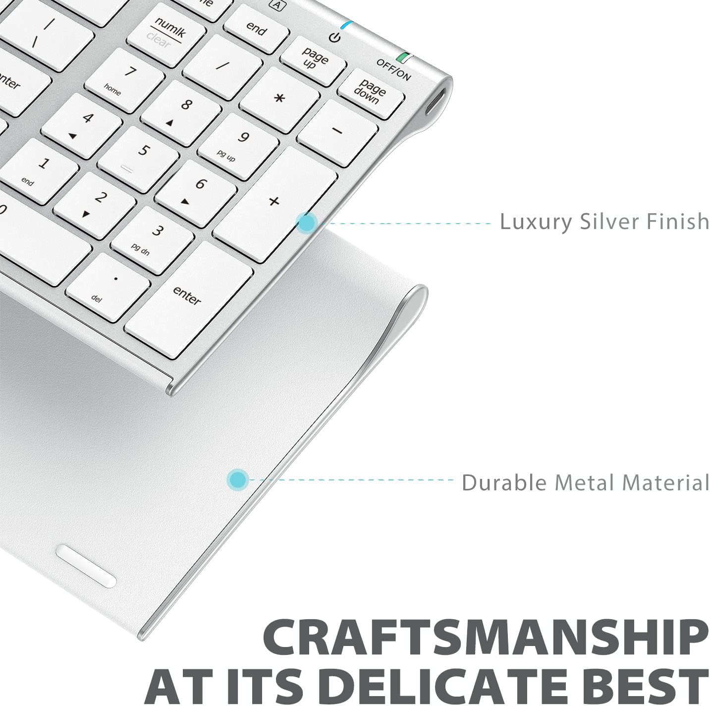 Tastatura Si Mouse Combo iClever GK03, 2.4G Wireless, Fara Fir, Reincarcabila, Design Ergonomic, Subtire, Stabila