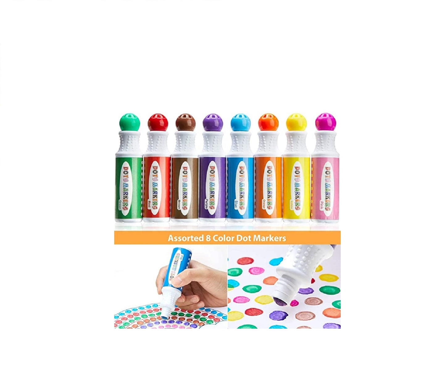 Ohuhu Set 8 Dots Markere Baza Apa Multicolor Y30-80700-12