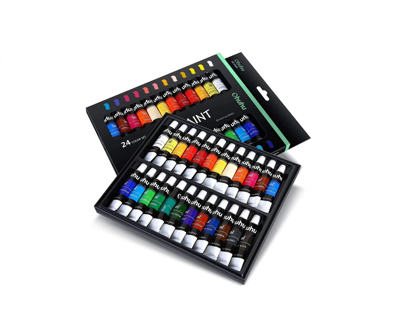Ohuhu Set 24 Acuarele Ulei 12 ml/Tub Multicolor Y30-80700-04