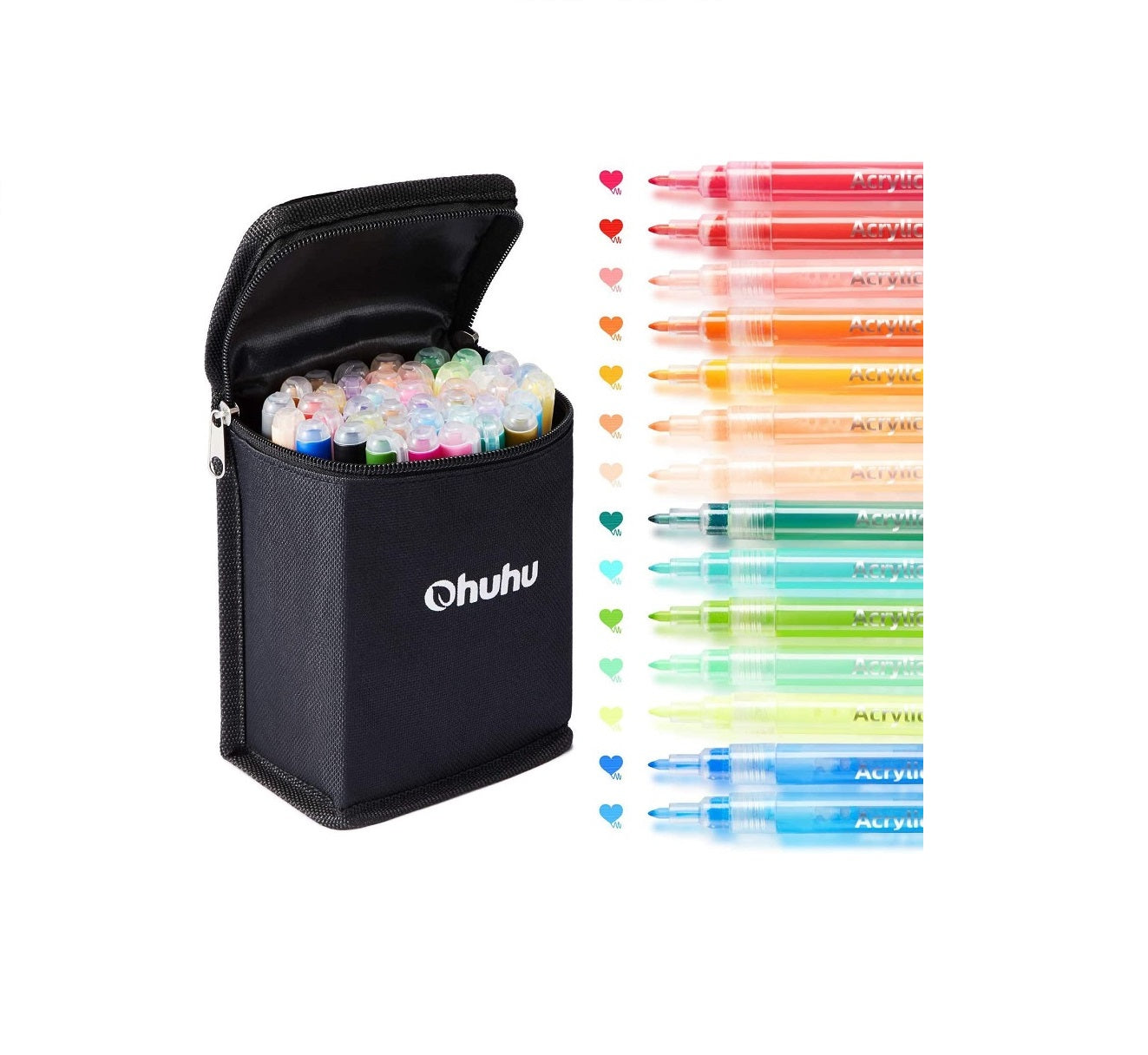 Ohuhu Set 40 Markere Acrilice, Baza Apa, Multicolor Y30-80600-22