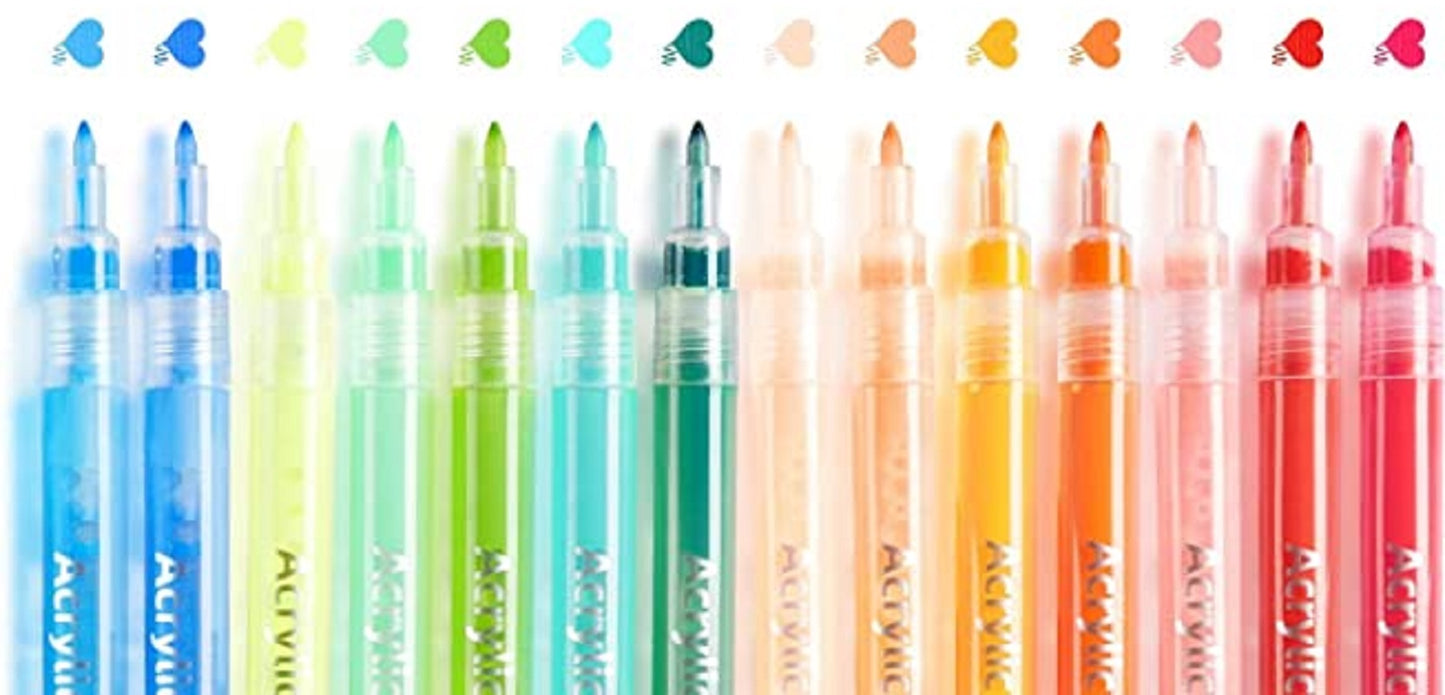 Ohuhu Set 40 Markere Acrilice, Baza Apa, Multicolor Y30-80600-22