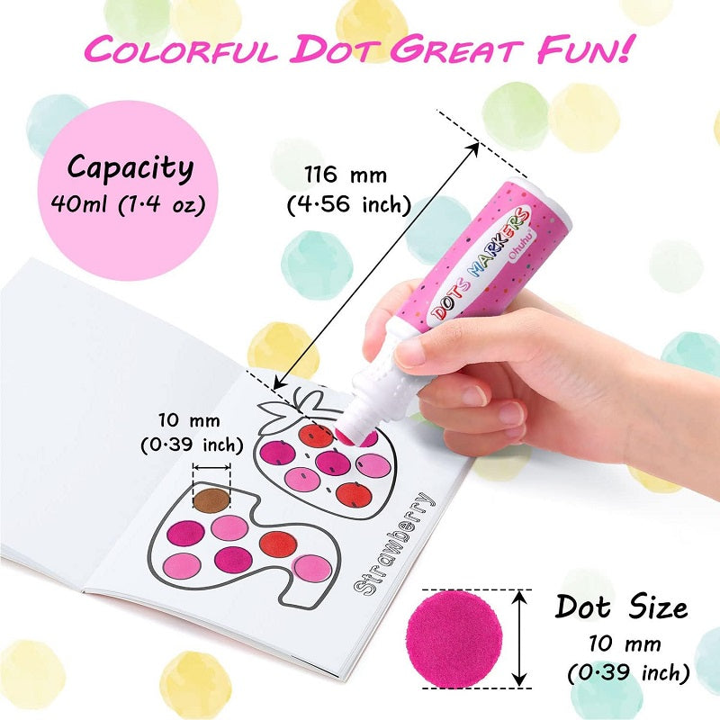Ohuhu Set 12 Dots Markere Baza Apa Multicolor Y30-80700-13