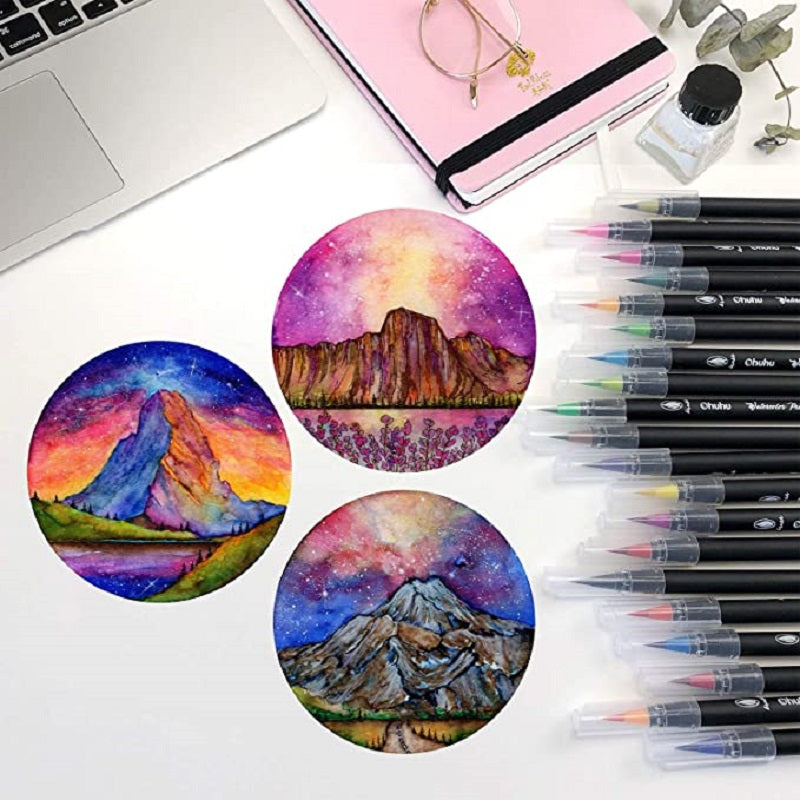 Ohuhu Lanai Series Set 25 Markere Artistice, Baza Apa, Watercolor Brush Y30-80600-29