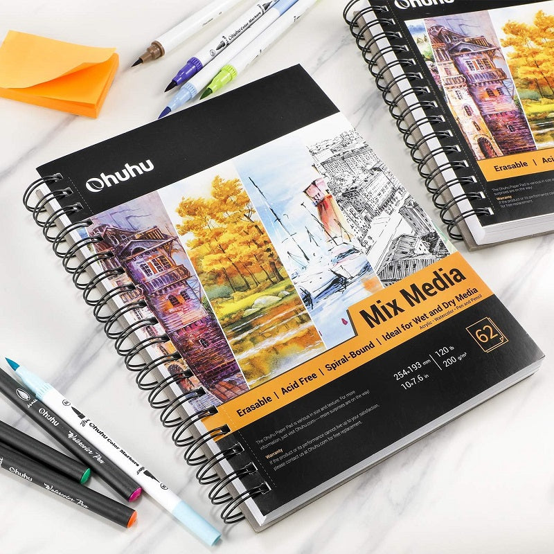 Ohuhu Marker Pads, Mix Media Pad Pentru Tehnici Multiple Y44-83000-20