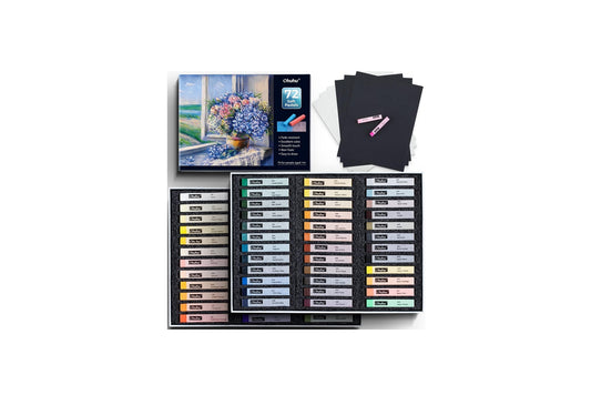 Ohuhu Set 72 Pasteluri Lungi De Cretă Pentru Adulți, Copii, Incepători Y30-80700-39