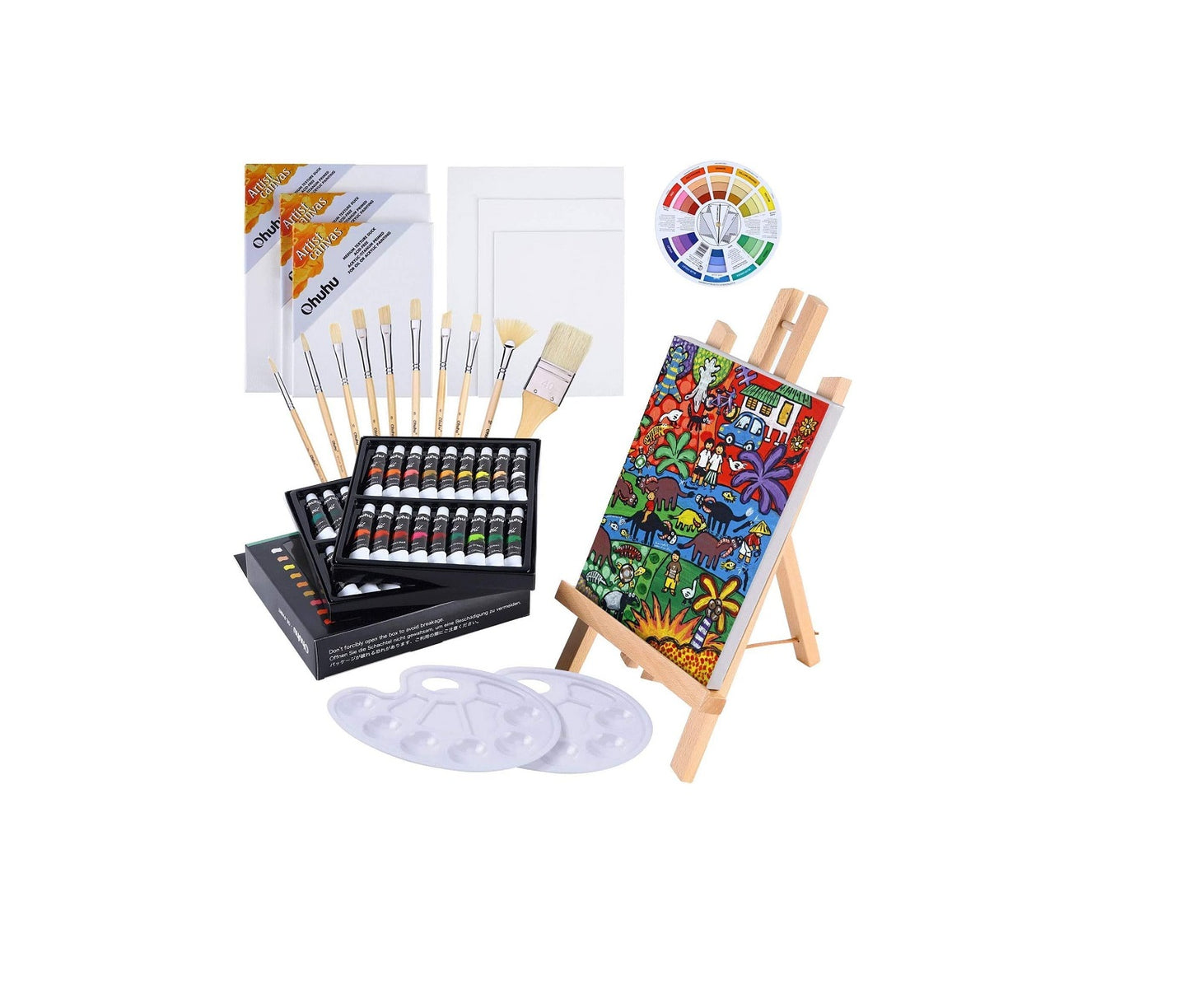 Ohuhu Set Complet Pictura 56 Piese Acuarele Ulei Y30-80700-18