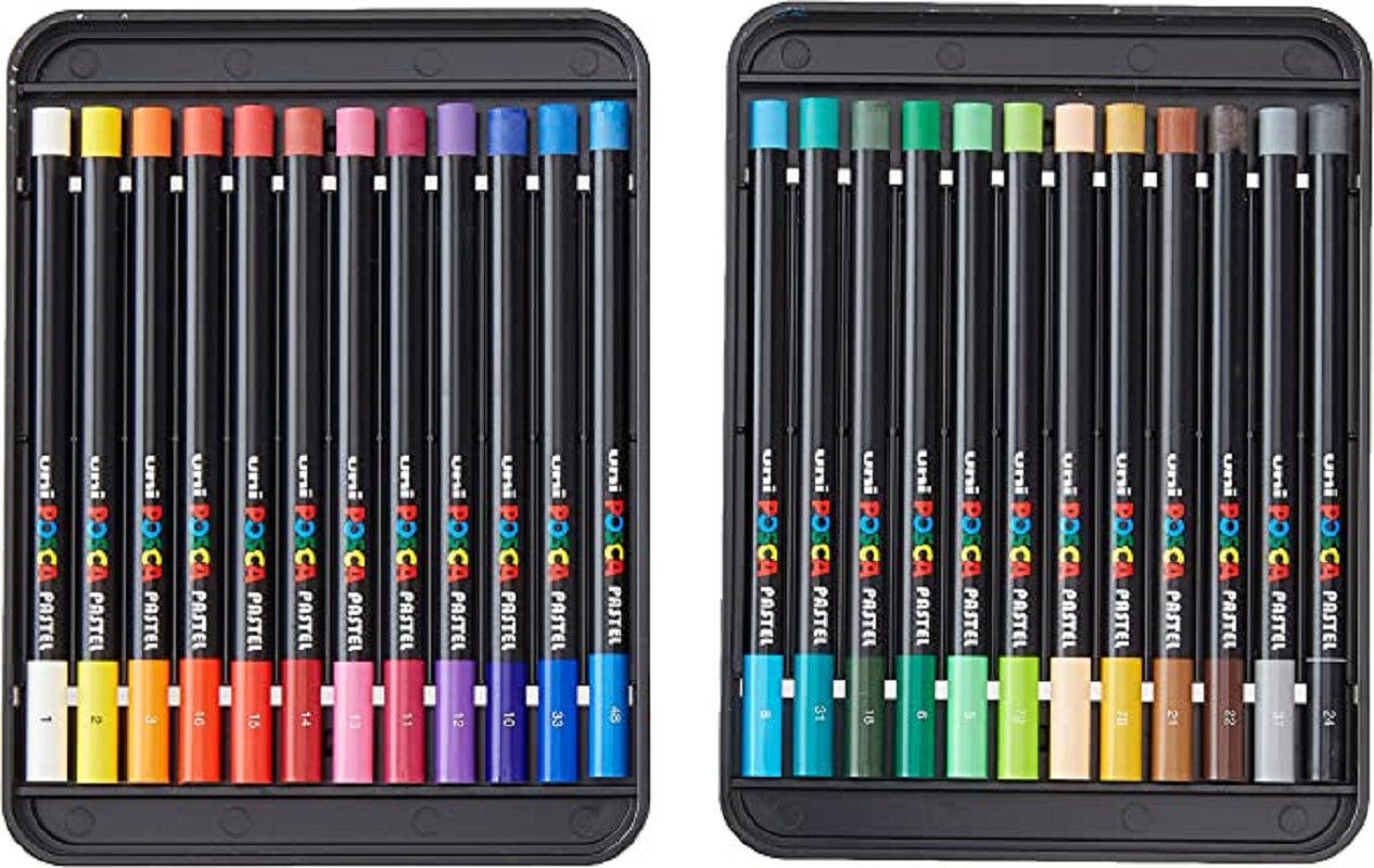 Posca Pencils Wax Set 24 Creioane Pastel