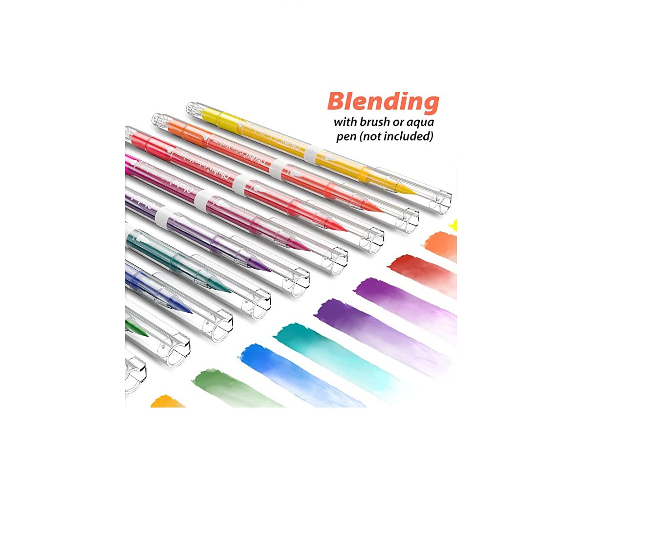 Ohuhu Set 60 Markere, Baza Apa, Dual Tips Brush&Fine, Multicolor Y30-80600-42