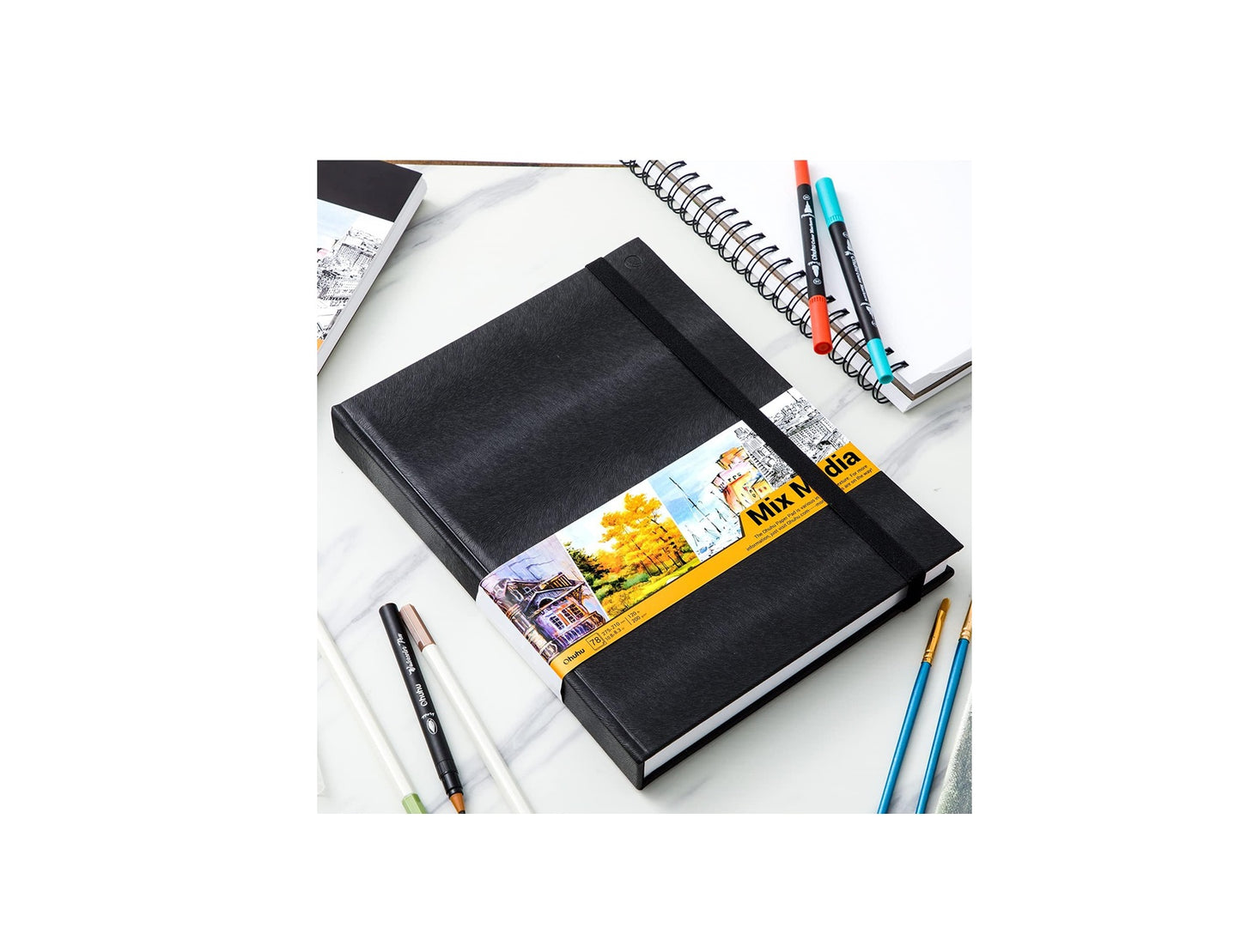 Ohuhu Marker Pads, Sketchbooks Pentru Markere, 275 mm x 210 mm, 78 coli/ 156 pagini, Y44-83000-28