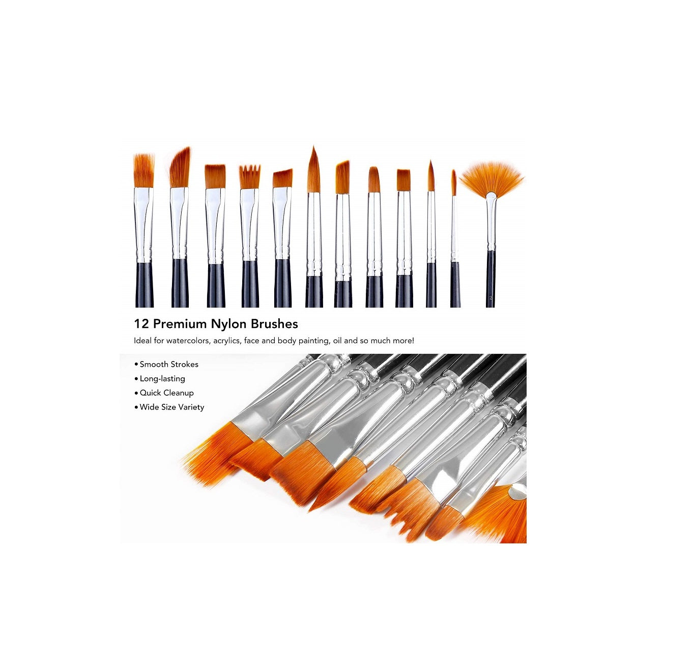Ohuhu Set Complet Pictura 78 Piese Acuarele Acrilice Y30-80700-17