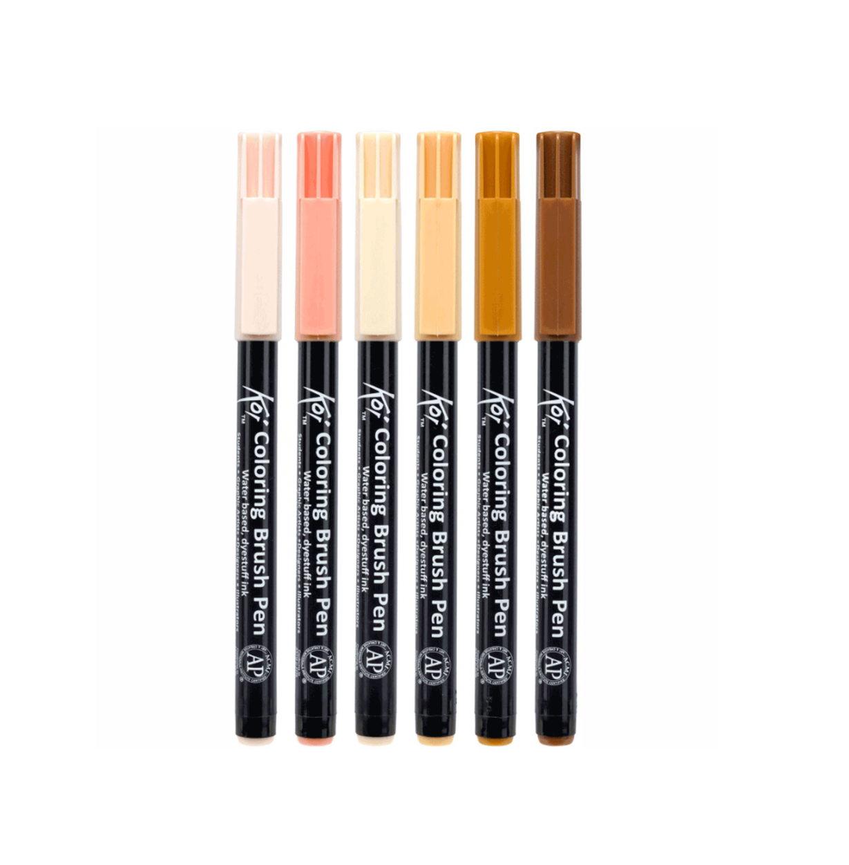 Sakura Set 6 Markere Sakura Koi Color Brush, Portrait Colours