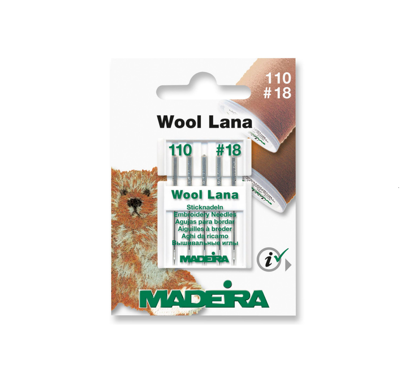 Set 5 Ace De Brodat, Finete 110, Lana Madeira 9452