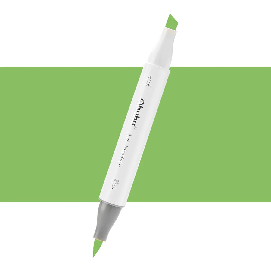 Ohuhu Honolulu GY2 Grass Green Individual Marker , Brush & Chisel O10-00002-15