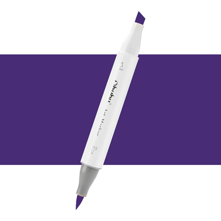 Ohuhu Honolulu P5 Aubergine Individual Marker , Brush & Chisel O10-00001-18