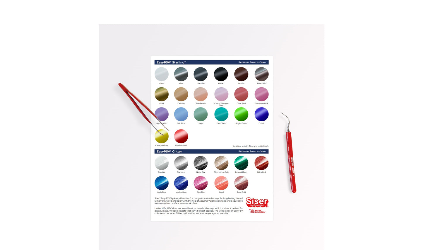 Siser EasyPSV Color Pages