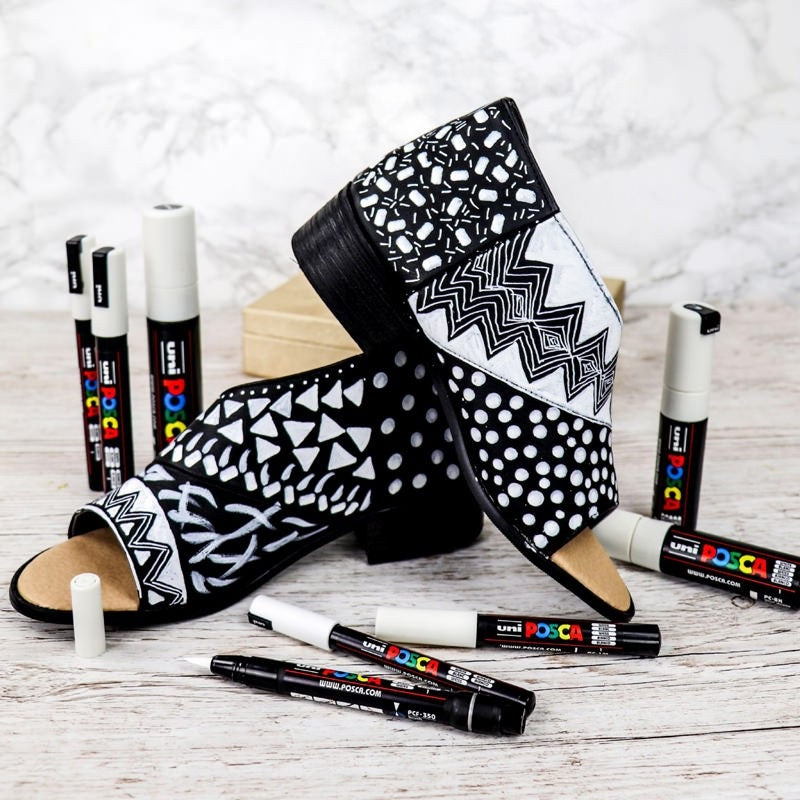 Posca Paint Marker Set 8 Marker All White