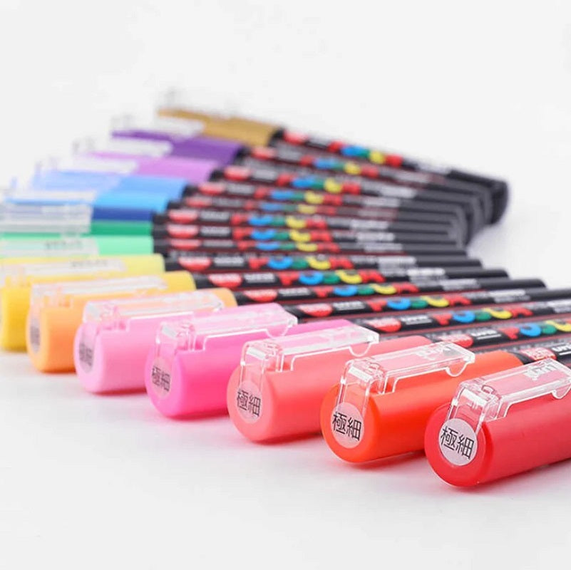 Posca Paint Marker 12 Culori PC-1M Extra Fine Multicolor Set