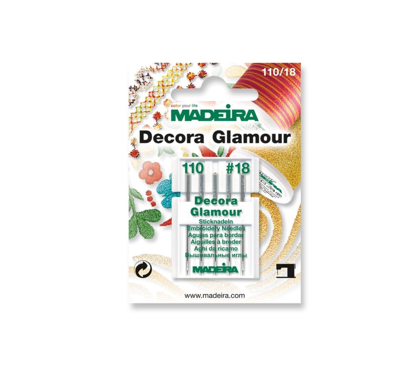 Set 5 Ace De Brodat, Ata Glamour-Decora, Finete 100, Madeira 9453