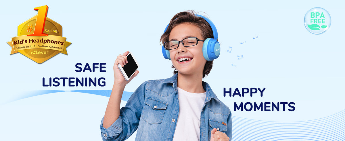 Căști iClever BTH22, Bluetooth 5.4, Autonomie 60 h, Tehnologie SafeSound 3.0, Sunet Stereo, Incărcare Rapidă USB-C, Wireless
