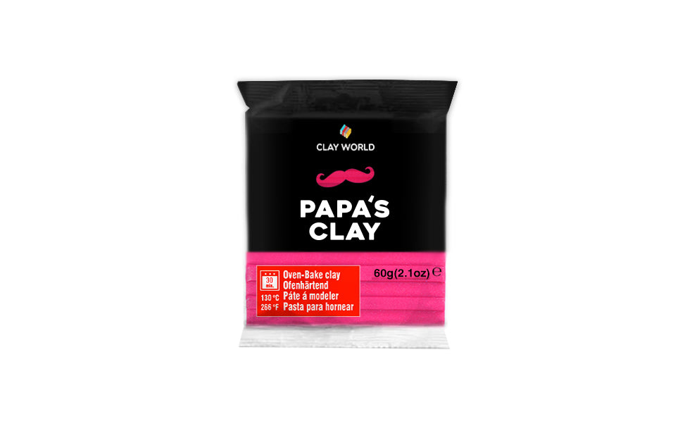 Papa's Clay Set Pasta Polimerica, 28 Bucati/ 60g, Multicolor