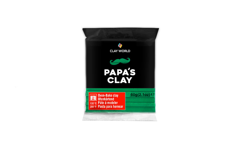 Papa's Clay Set Pasta Polimerica, 28 Bucati/ 60g, Multicolor