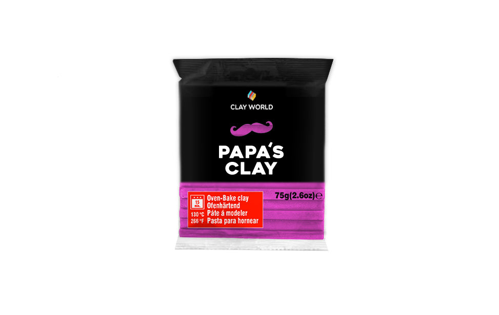 Papa's Clay Set Pasta Polimerica, 6 Bucati/ 60g, Culori Pastel