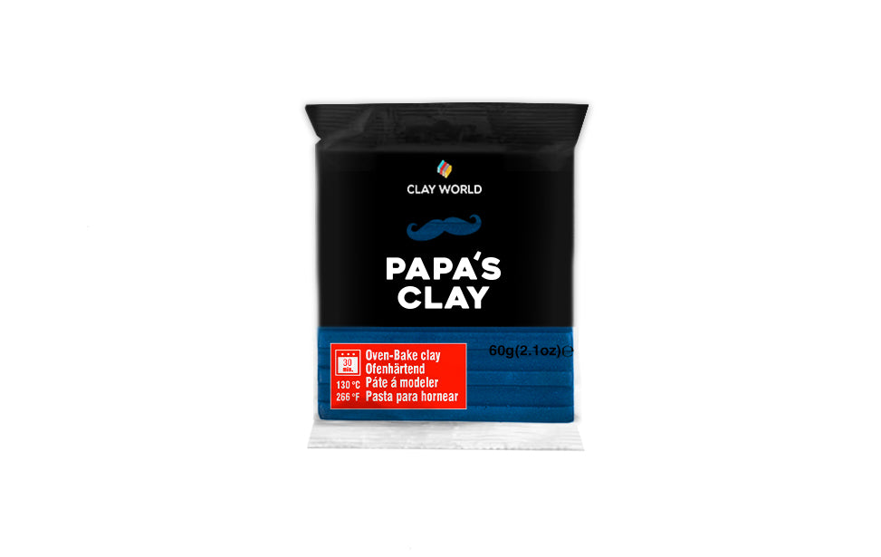 Papa's Clay Set Pasta Polimerica, 16 Bucati/ 60g, Multicolor