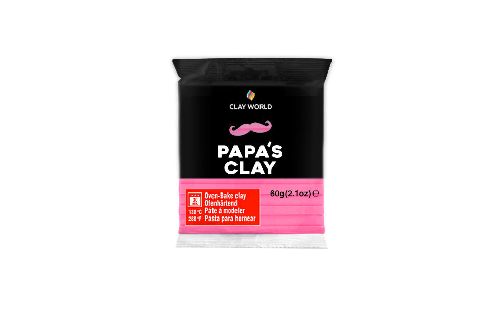Papa's Clay Set Pasta Polimerica, 28 Bucati/ 60g, Multicolor