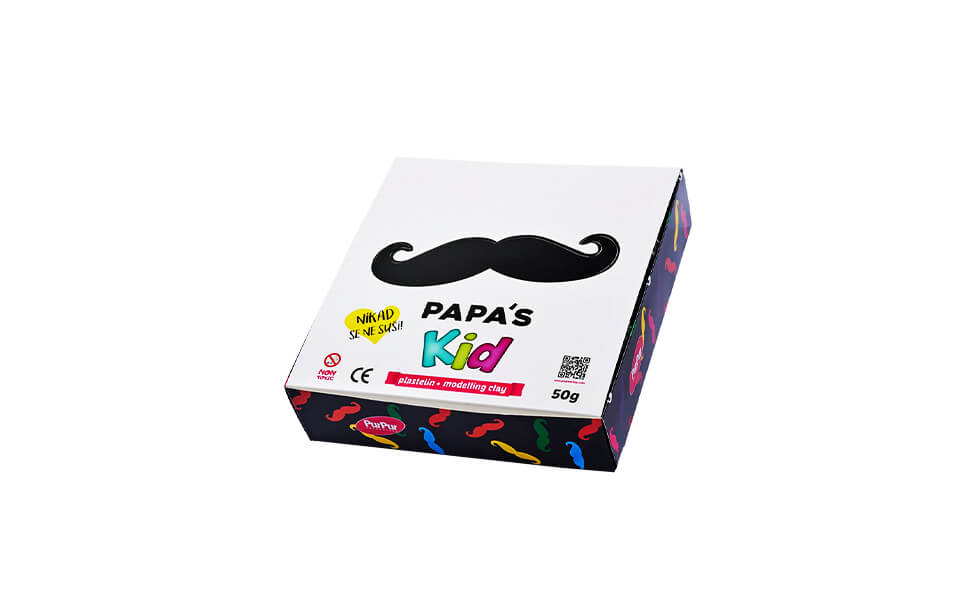 Papa's Kid Set 48 Plastiline Ecologice, Multicolor
