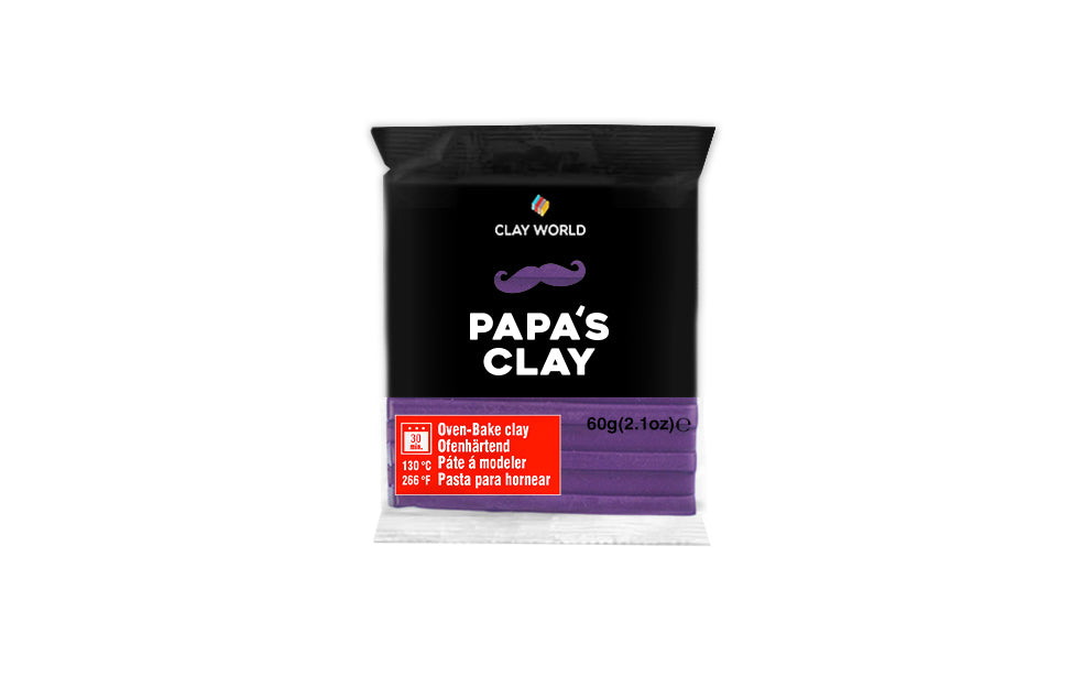 Papa's Clay Set Pasta Polimerica, 28 Bucati/ 60g, Multicolor