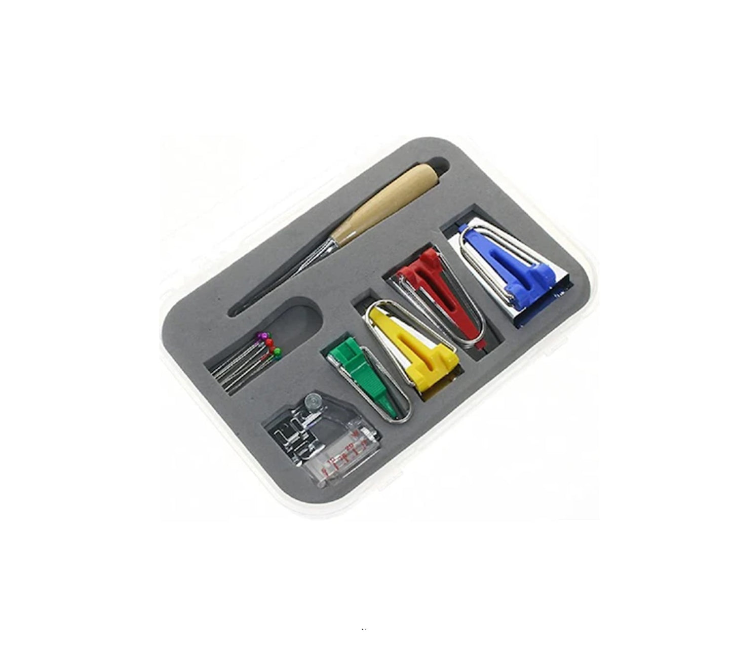 Set Accesorii Masina De Cusut, 6MM/12MM/18MM/25MM, Piciorus Reglabil Pentru Aplicat Benzi F071