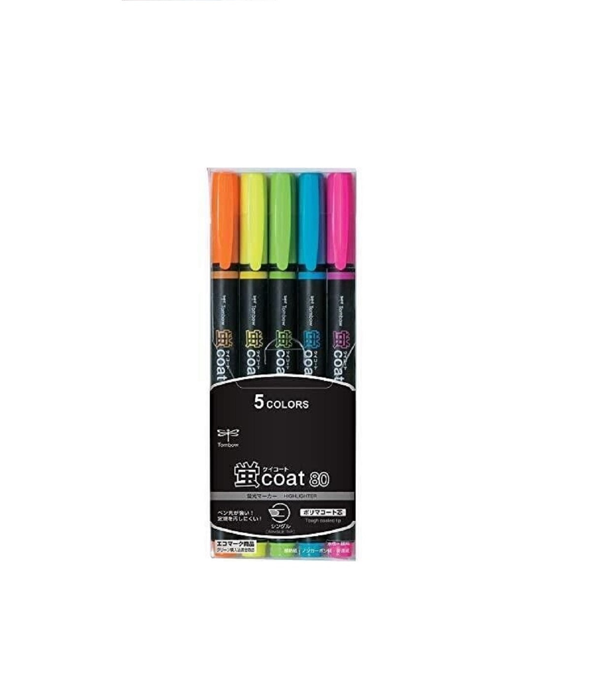 Tombow Set 5 Markere, Highlighter, Culori Neon